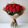 Букет 15 красных роз Рэди